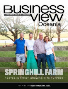 December 2024 cover of Business View Oceania Magazine B