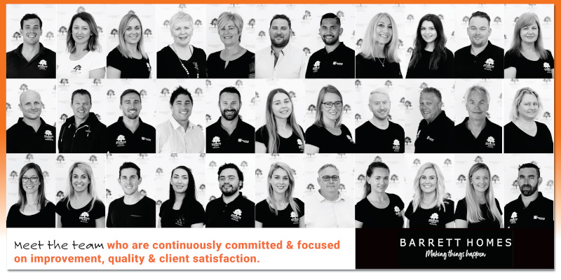 Barrett Homes meet the team collage 2019