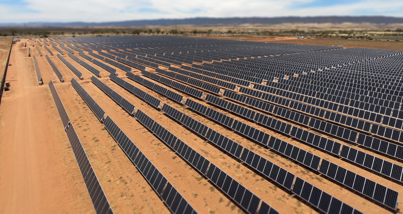 Yates Electrical Services (YES) solar farm.