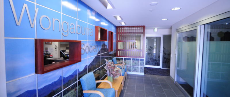 Wongaburra Society front reception area inside