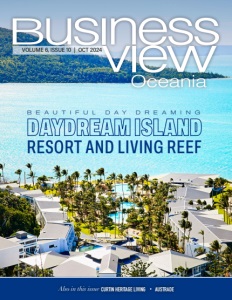 The latest issue cover of Business View Oceania